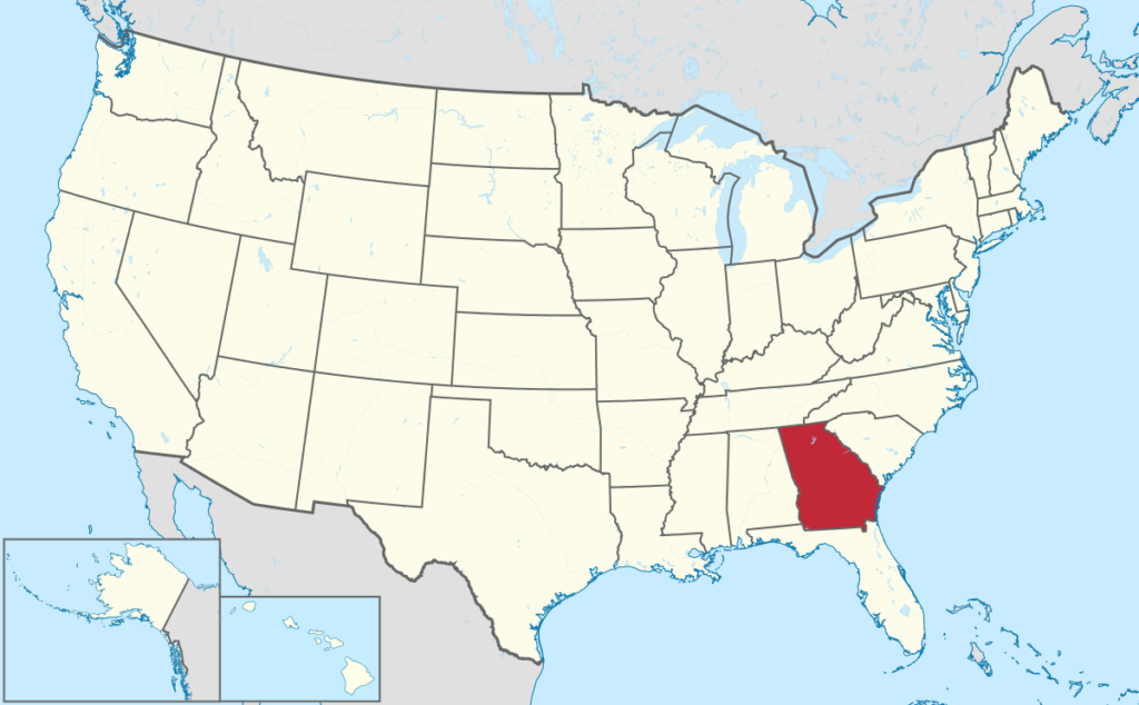 How to start an LLC in Georgia - United States Map